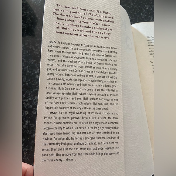 The Rose Code Book by Kate Quinn - Picture 3 of 4